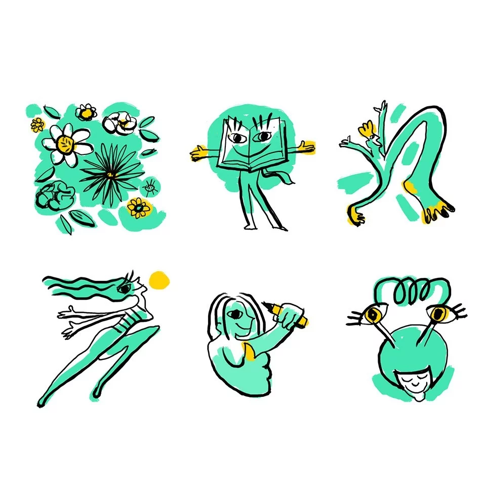 Bibliotherapie.co Illustrations