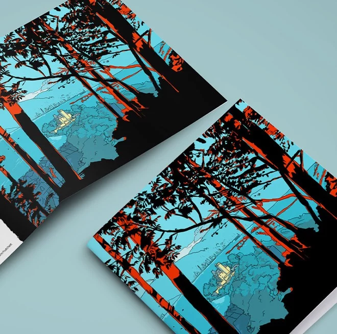 Carte de voeux édition limitée illustration complète