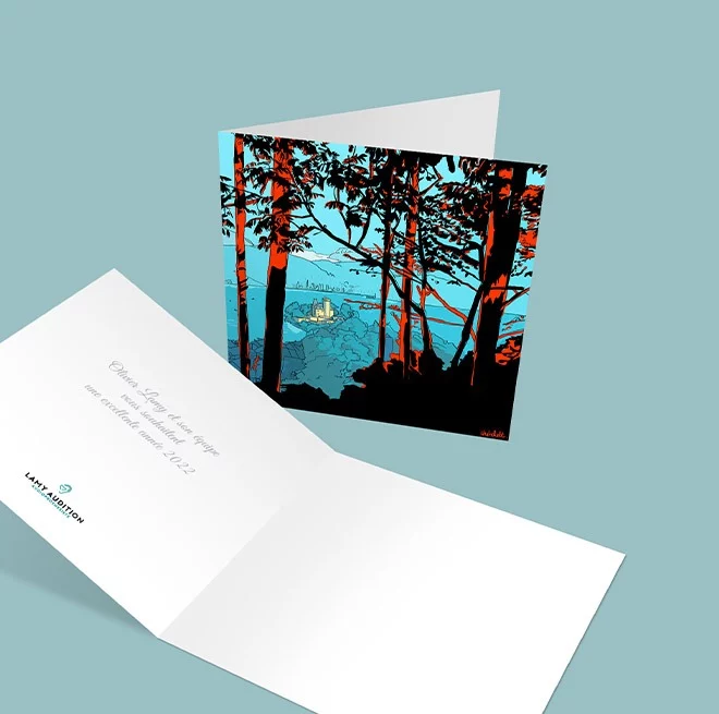 Carte de voeux édition limitée recto verso